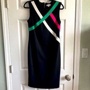 Calvin Klein Black Sheath Sleeveless Dress Size 8 Womens